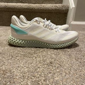 Adidas 4D Runner Miami Size 11.5 White Blue Green